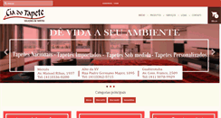 Desktop Screenshot of ciadotapete.com.br